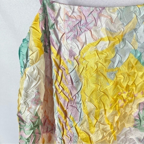 Urban Outfitters UO Pastel Crinkle Textured Mini Dress S - Picture 5 of 6